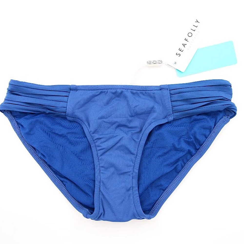 NWT! French Blue Hipster Bikini Bottom - size small 4/6